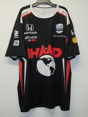 IndyCar D. Malukas #18 Honda Firestone Dale Coyne Racing Pit Crew Shirt sz 2X